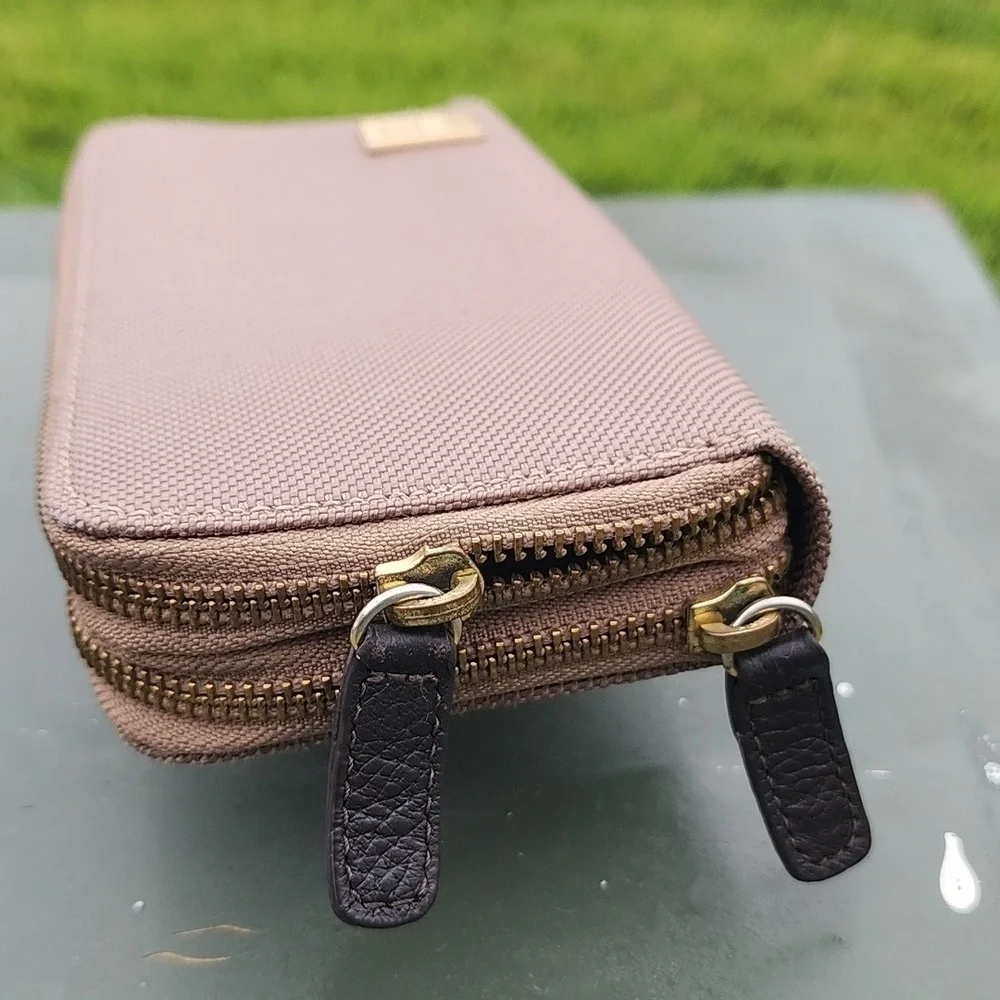 JPK Paris 75 Two-Zipper Tan Wallet